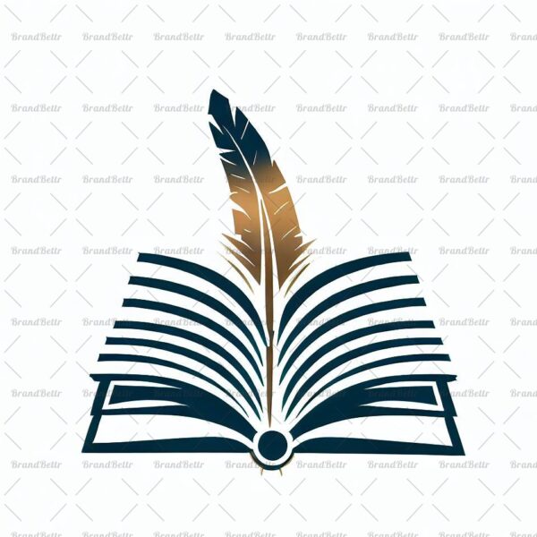 Offenes Buch und Feder